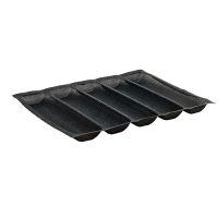 Winco SBF-5K 5-Roll Silicone Bread Form - 18in x 13in