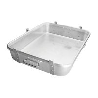 Winco ALRP-1824L Aluminum Roast Pan With Straps & Lugs - 24in