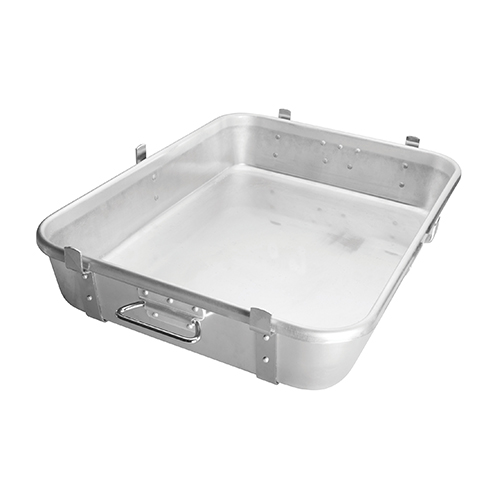 Winco ALRP-1824L Aluminum Roast Pan With Straps & Lugs - 24in