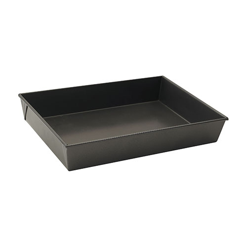 Winco HRCP-1812 Aluminized Steel Rectangular Cake Pan - 12in