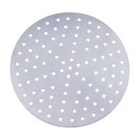 Winco APZP-12P Aluminum Perforated Pizza Disk - 12in Dia
