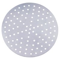Winco APZP-16P Aluminum Perforated Pizza Disk - 16in Dia