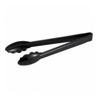 Winco PUT-12K Black Polycarbonate Utility Tong, - 12in