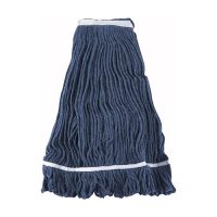 Winco MOP-32 Blue Yarn Mop Head with Looped End - 32oz
