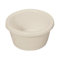 Winco RFM-2B Bone Fluted Ramekins - 2oz