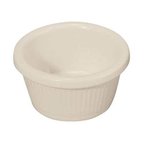 Winco RFM-2B Bone Fluted Ramekins - 2oz