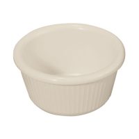 Winco RFM-3B Bone Fluted Ramekins - 3oz