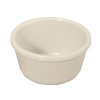 Winco RFM-4B Bone Fluted Ramekins - 4oz