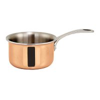 Winco DCSP-3C Copper Plated Mini 3.5 in sauce pan - 11oz