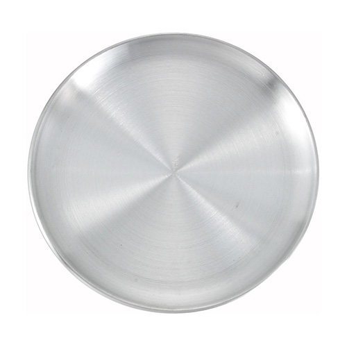 Winco APZC-10 Coupe Style Aluminum Pizza Tray - 10in