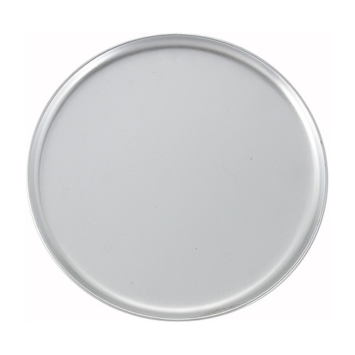 Winco APZC-12 Coupe Style Aluminum Pizza Tray - 12in