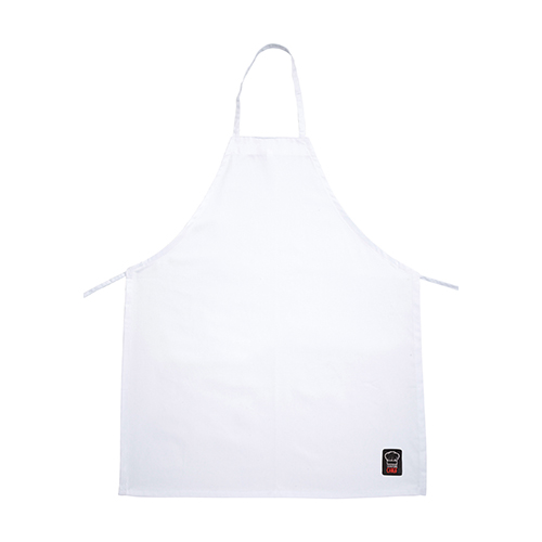 Winco BA-3226WH Full Length Bib Apron - White