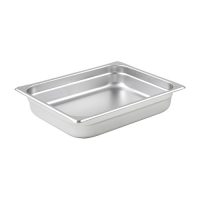 Winco Half Size Stainless Steel Anti-jam Steam Table Pan SPJM-202 - 2.5in Deep