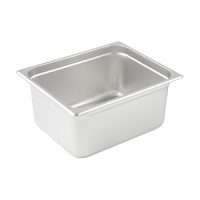 Winco Half Size Stainless Steel Anti-jam Steam Table Pan SPJM-206 - 6in Deep
