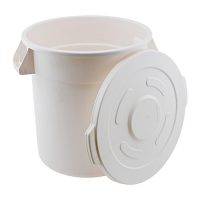 Winco FCW-32L Lid for White Trash Can - Polypropylene