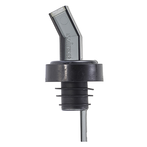 Winco PP-SSM Midnight Smoke Screened Pourer With Black Collar - 1doz