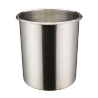 Winco BAMN-6 Mirror Finish Stainless Steel Bain Marie Pot - 6qt