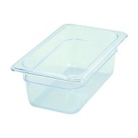 Winco Polycarbonate 1/4 Size Food Pan SP7404 - 4in