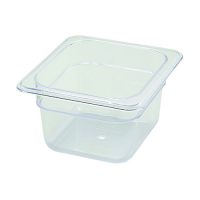 Winco Polycarbonate 1/6 Size Food Pan SP7604 - 4in