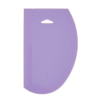 Winco PDS-7P Purple Allergen Free Plastic Dough Scrapers - 6pcs/pk
