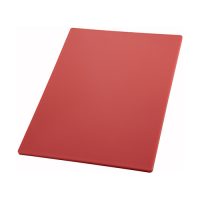 Winco CBRD-1218 Red Cutting Board - 12in x 18in