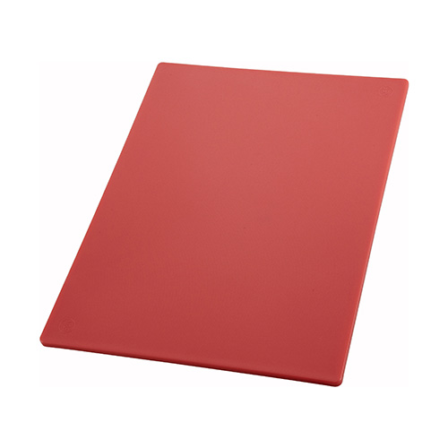 Winco CBRD-1218 Red Cutting Board - 12in x 18in