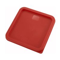 Winco Red Storage Container Cover for 6 & 8 Qt PECC-68 - 1ea