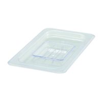 Winco Solid Cover for 1/4 Size Food Pan SP7400S - 6.25in