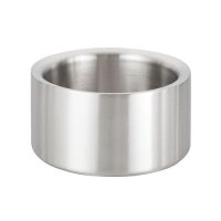 Winco DWCC-5 Solid Satin Finish Double-Wall Wine Coaster - 5in Diameter