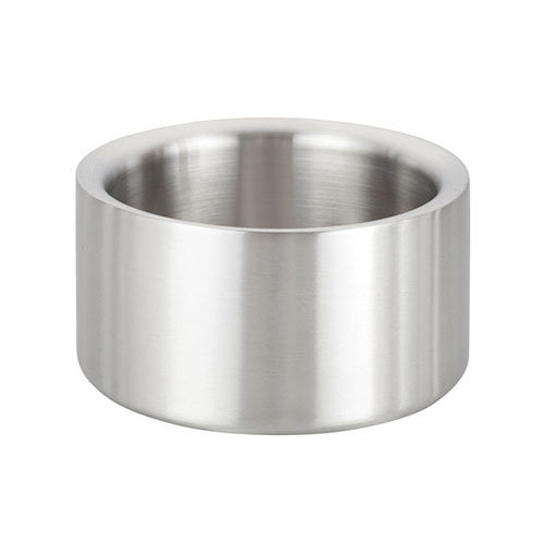 Winco DWCC-5 Solid Satin Finish Double-Wall Wine Coaster - 5in Diameter