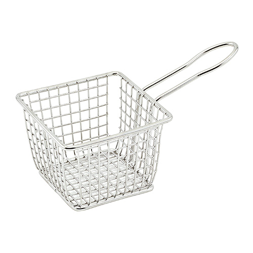 Winco FBM-443S Square Mini Fry Basket - 1ea