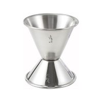 Winco J-2 Stainless Steel Bar Jigger - 3/4oz x 1-1/4oz