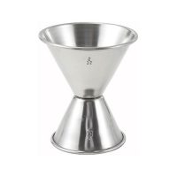 Winco J-5 Stainless Steel Bar Jigger - 1oz & 2oz