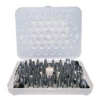 Winco CDT-52 Stainless Steel Cake Decorating Set - 52 Tips