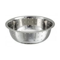 Winco CCOD-13L Stainless Steel Chinese Style Colanders - 13in