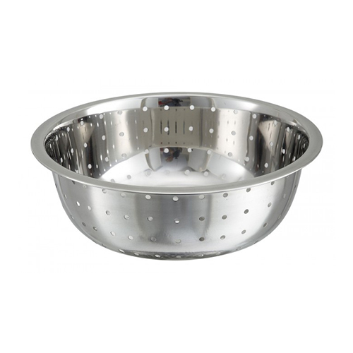 Winco CCOD-13L Stainless Steel Chinese Style Colanders - 13in