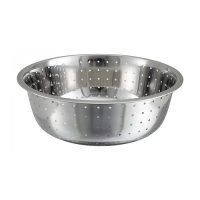 Winco CCOD-15L Stainless Steel Chinese Style Colanders - 15in