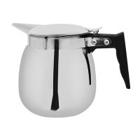 Winco CD-64 Stainless Steel Coffee Server With Cover - 64oz