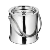 Winco ICB-60 Stainless Steel Double-Wall Ice Bucket - 60oz