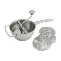 Winco SVM-8 Stainless Steel Food Mill With 4 Graters - 8in