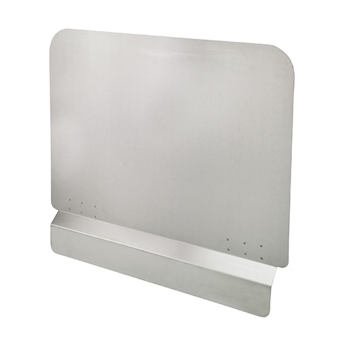 Winco SFSG-2018 Stainless Steel Fryer Splash Guard - 20.5in