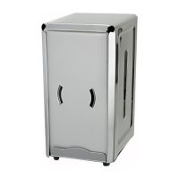 Winco NH-7 Stainless Steel Napkin Dispenser - 3.5in x 7in