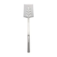 Winco BW-TN Stainless Steel Perforated Turner with Hollow Handle - 14in