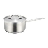 Winco SSSP-2 Stainless Steel Sauce Pan with Cover - 2qt