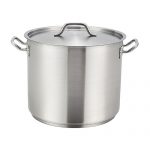 Winco SST-40 Stainless Steel Stock Pot w/Cover - 40qt
