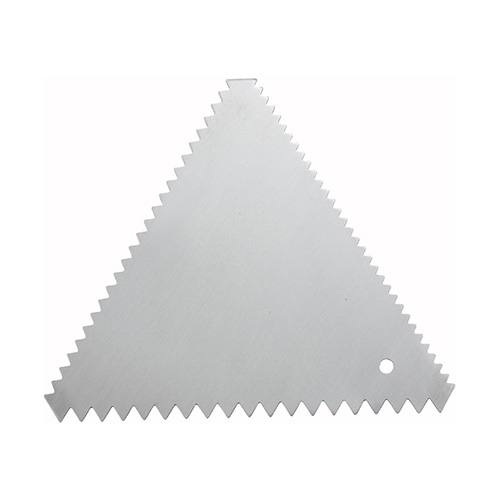 Winco SDC-6 Stainless Steel Triangle Cake Decorating Combs Set - 6pcs/pk