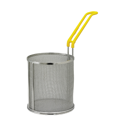 Winco MPF-67 Super Fine Stainless Steel Mesh Pasta Basket - 6.5in x 7in