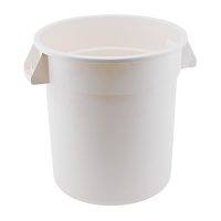 Winco White Polypropylene Container FCW-32 - 32 gallon
