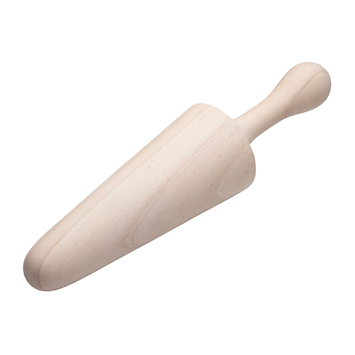 Winco WPST-13 Wooden Chinois Pestle - 13-7/8in x 3-1/8in