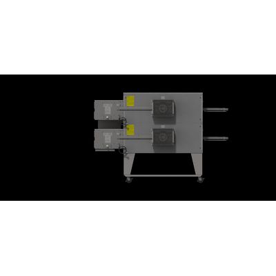 xlt xlt-3855 gas conveyor oven back view